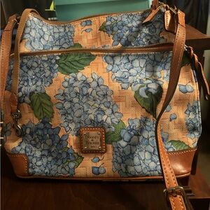 Dooney and Bourke Hydrangeas and Basket Weave Crossbody